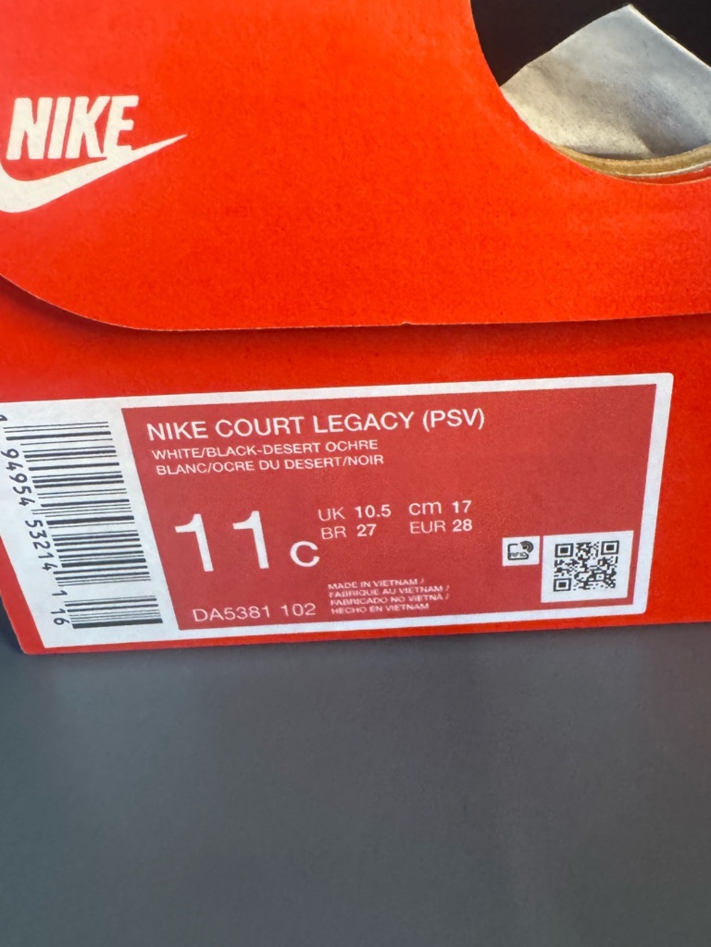 Nike Kids Court Legacy 11c - Picture 6 of 6